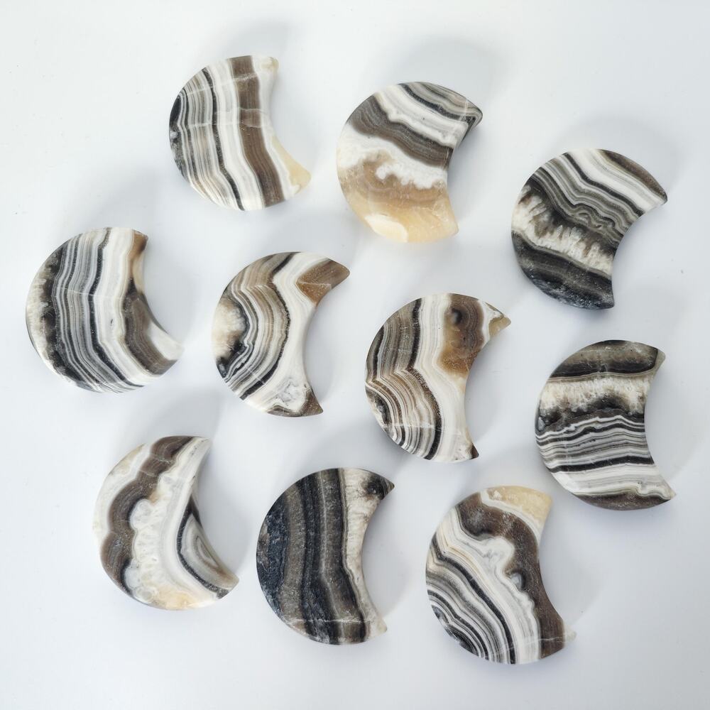 Coffee Calcite Heart Crystal Carving Grounding Crystals